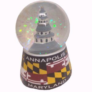 Maryland Flag State House Mini Snow Globe - NEW Fast Ship